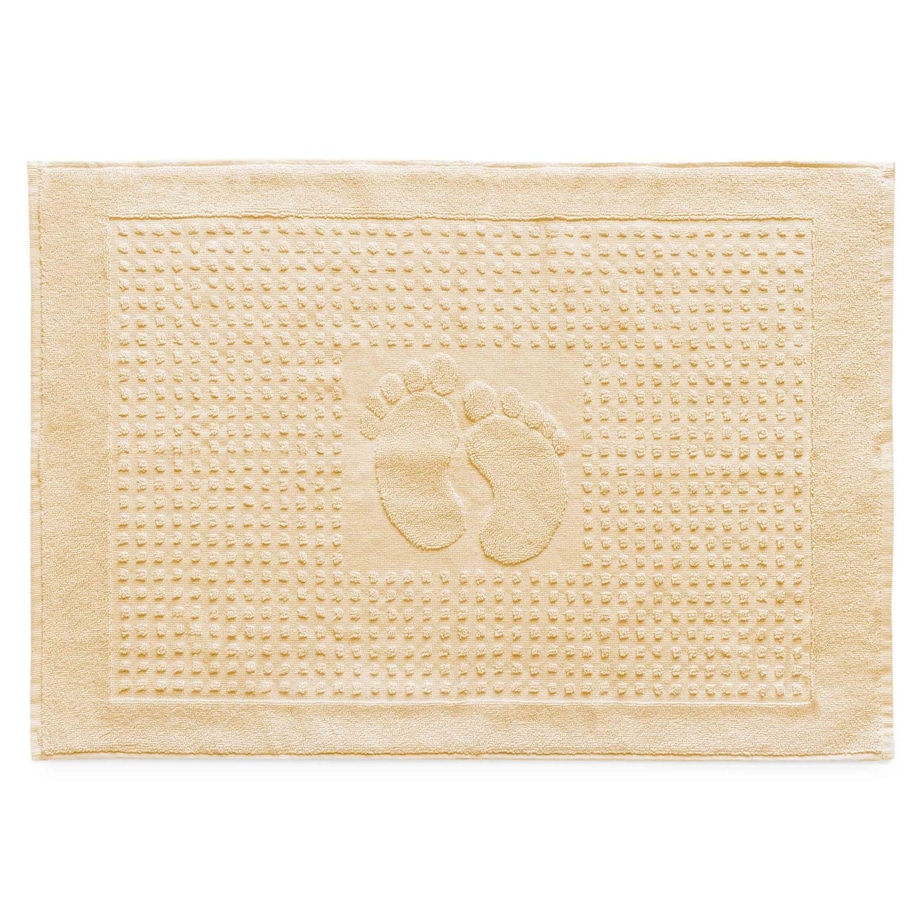 Dywanik łazienkowy 50x70 Stopki, 100% bawełna, kolor krem