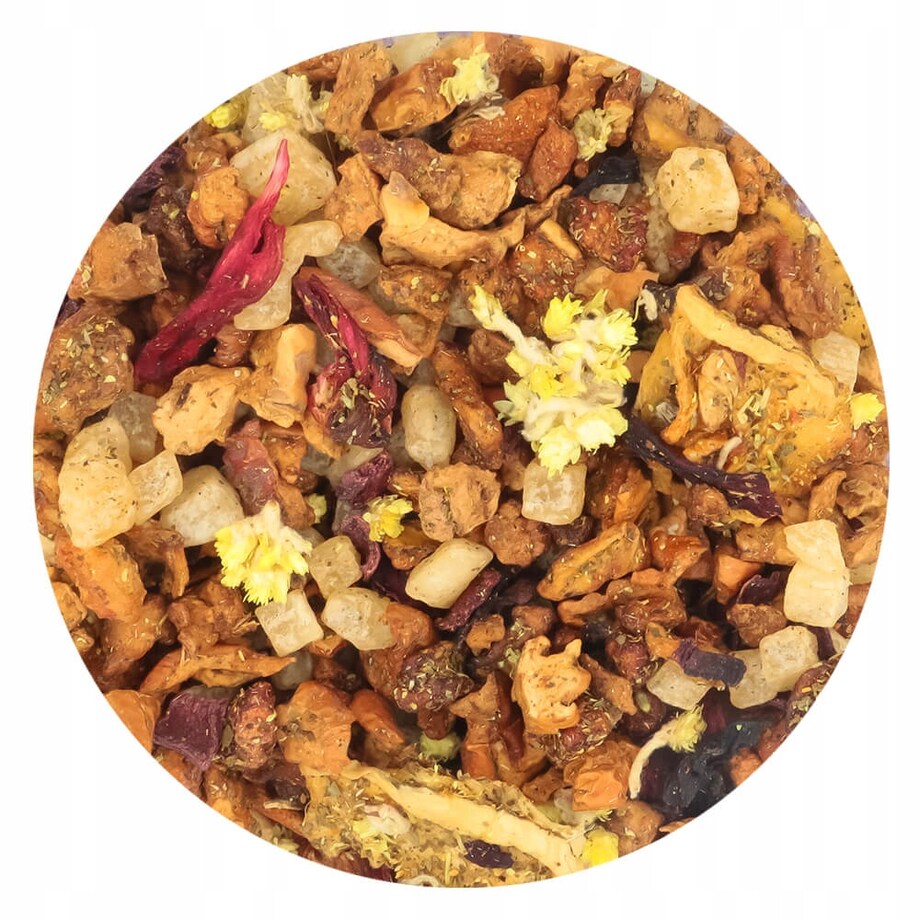 Herbata owocowa CZARNY BEZ Z MELONEM o smaku melona z nutą czarnego bzu - herbata liściasta sypana mieszanka napar susz - gotowa na prezent upominek