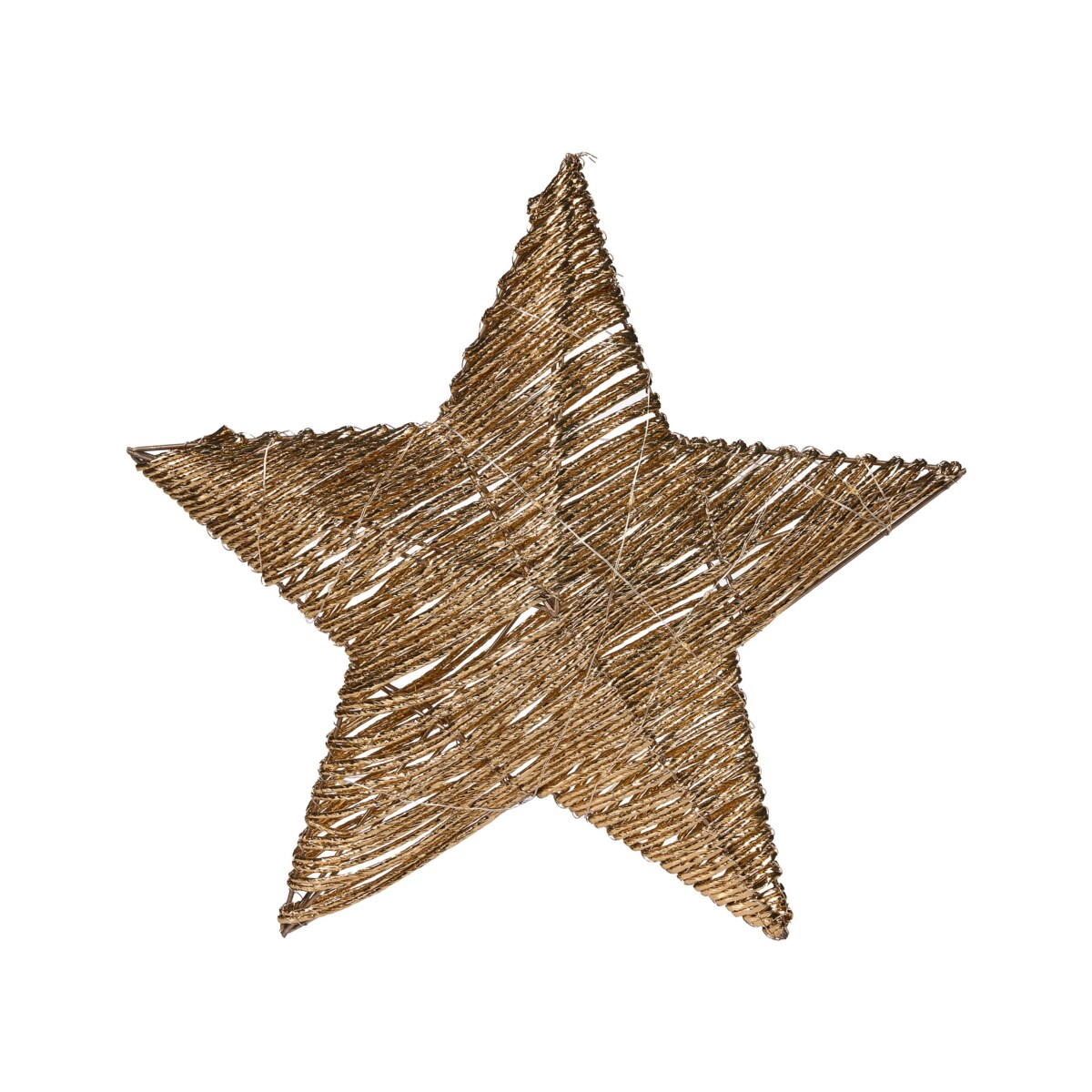 Zestaw 2 dekoracji świątecznych LED HAMPEN Gwiazda 24/30 cm Złoty