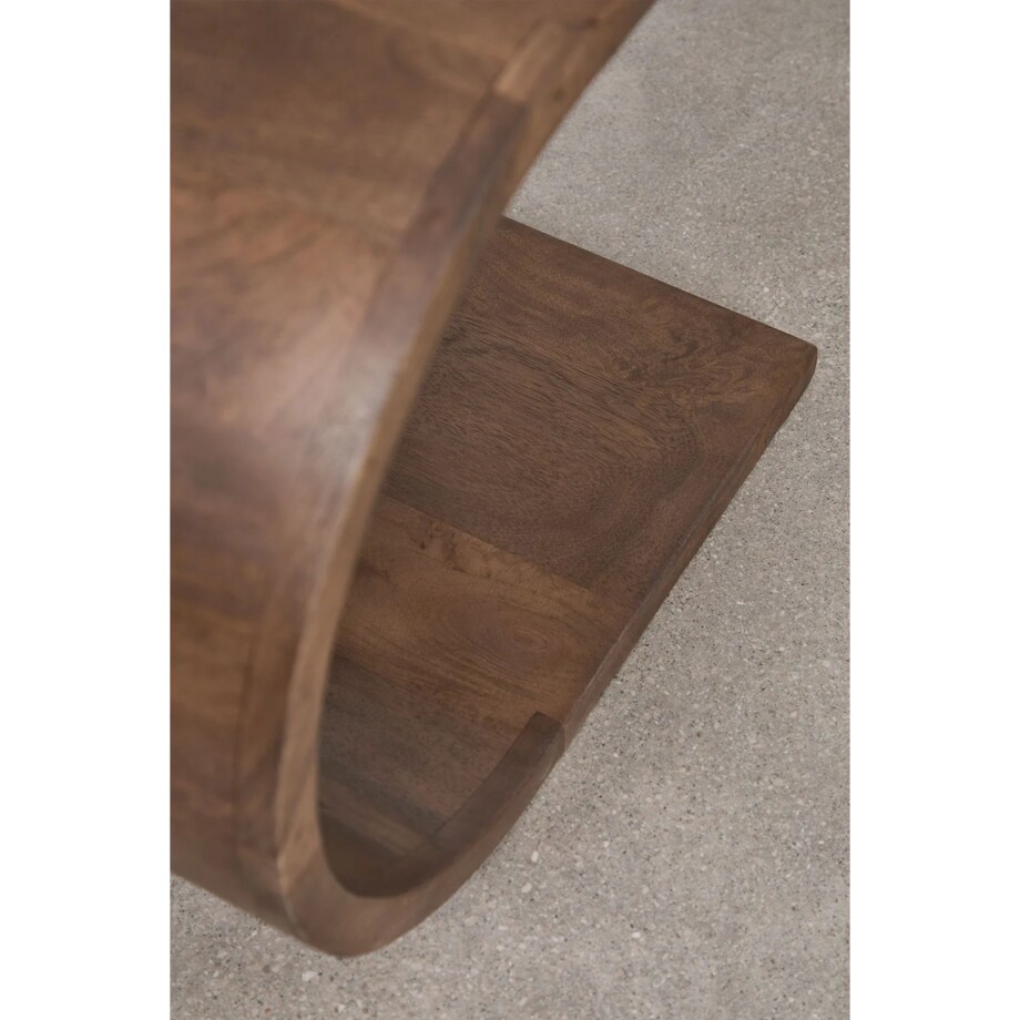 Stolik nocny z drewna mango, brązowy Rigi 45x30 cm