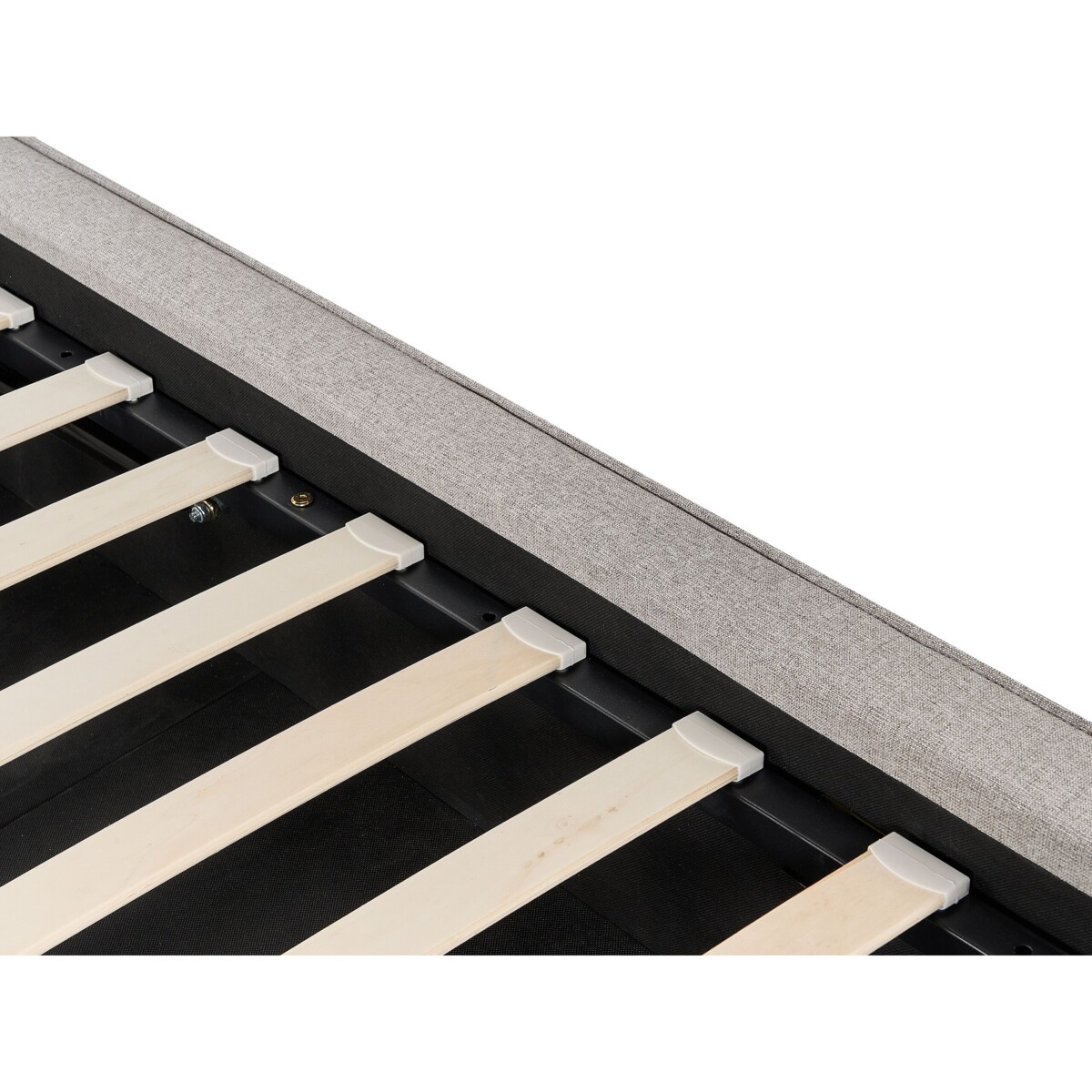 Łóżko z pojemnikiem MOISSAC 180 x 200 cm Jasnoszary