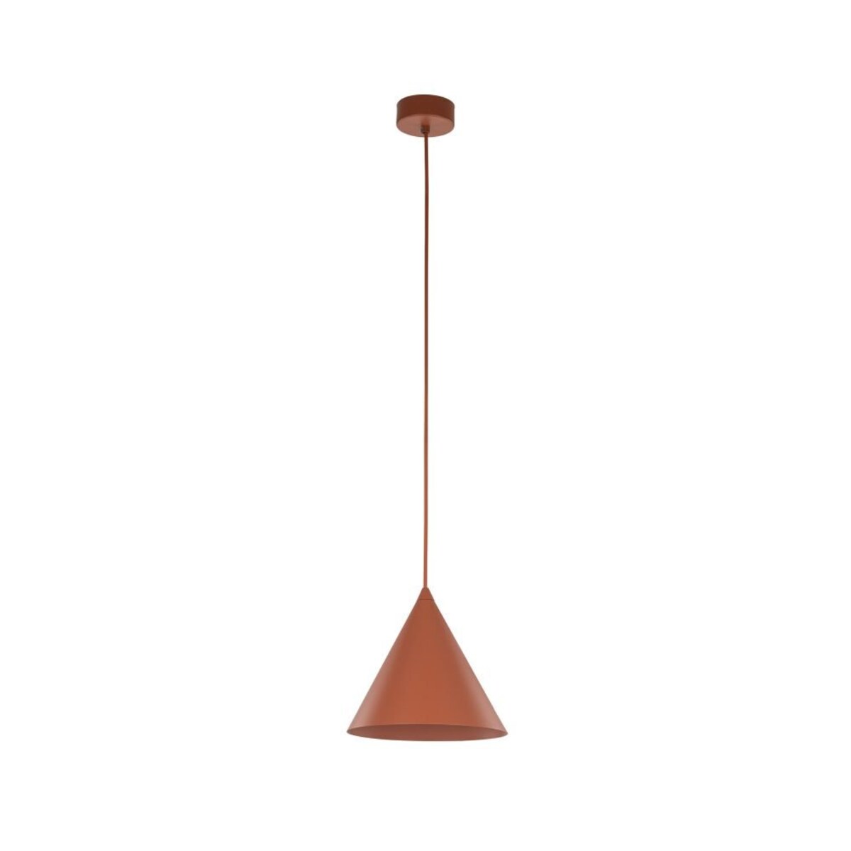Lampa wisząca TK Lighting CONO BRICK 10076 czerwona E27 metal 19 cm regulowana wysokość do 140 cm