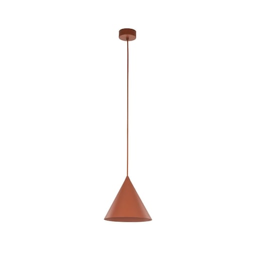 Lampa wisząca TK Lighting CONO BRICK 10076 czerwona E27 metal 19 cm regulowana wysokość do 140 cm