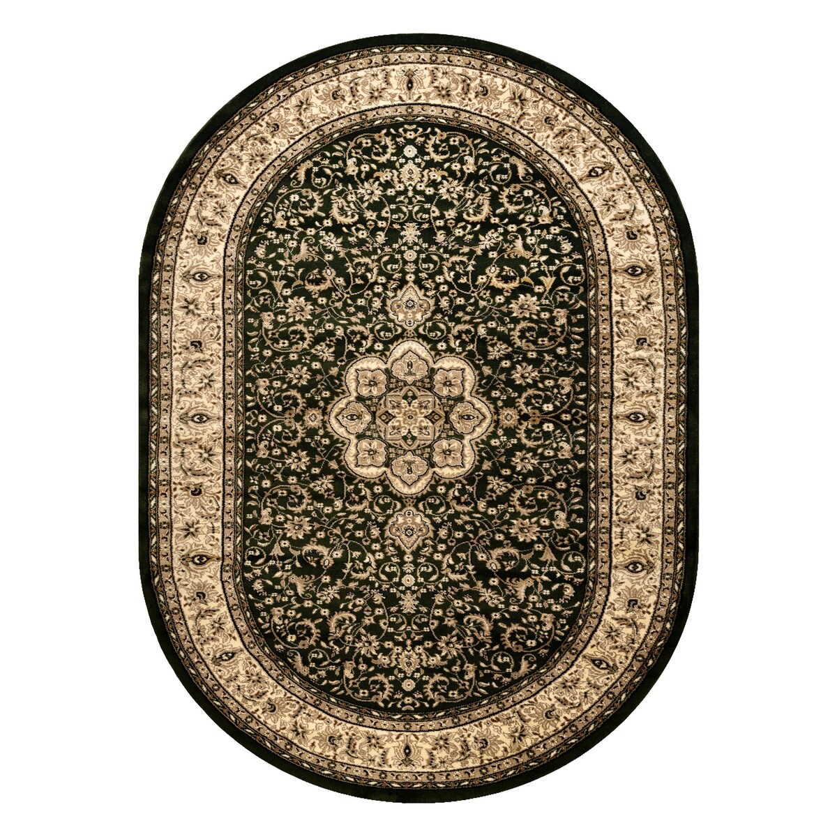 Dywan ROYAL ADR owal wzór 521 zielony 100x180 cm