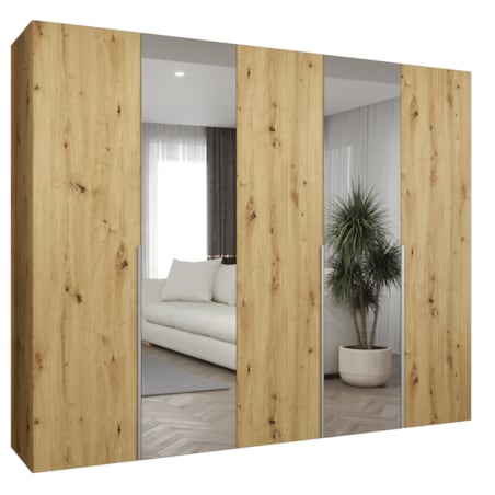 Szafa uchylna otwierana ALICANTE 2 250 wys. 202 cm Artisan + u. Czarny