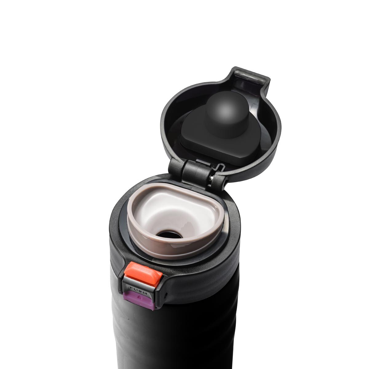 Kubek termiczny szczotkowana stal Flip Top, 350 ml, Kyocera