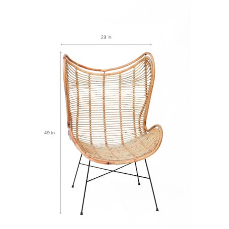 Fotel rattanowy Isla naturalny Monnarita