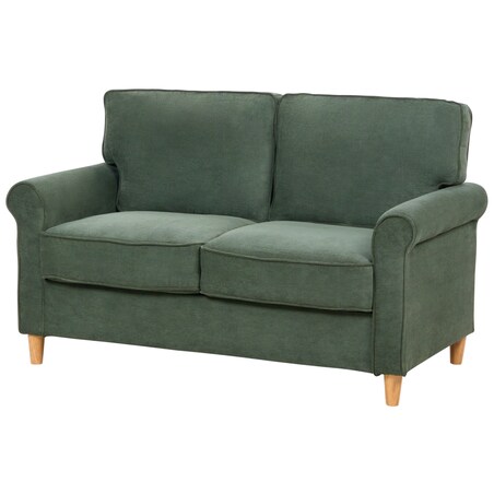 Sofa dla 2 osób RONNEBY Sztruks Ciemnozielony
