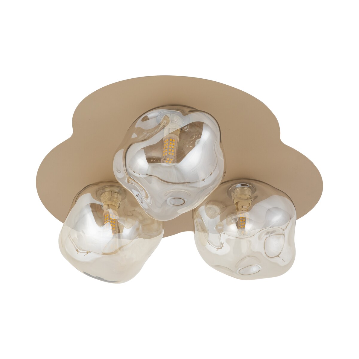 Lampa sufitowa TK Lighting LAVA SABIA 11454 beżowo-koniakowa 3xG9 nowoczesna