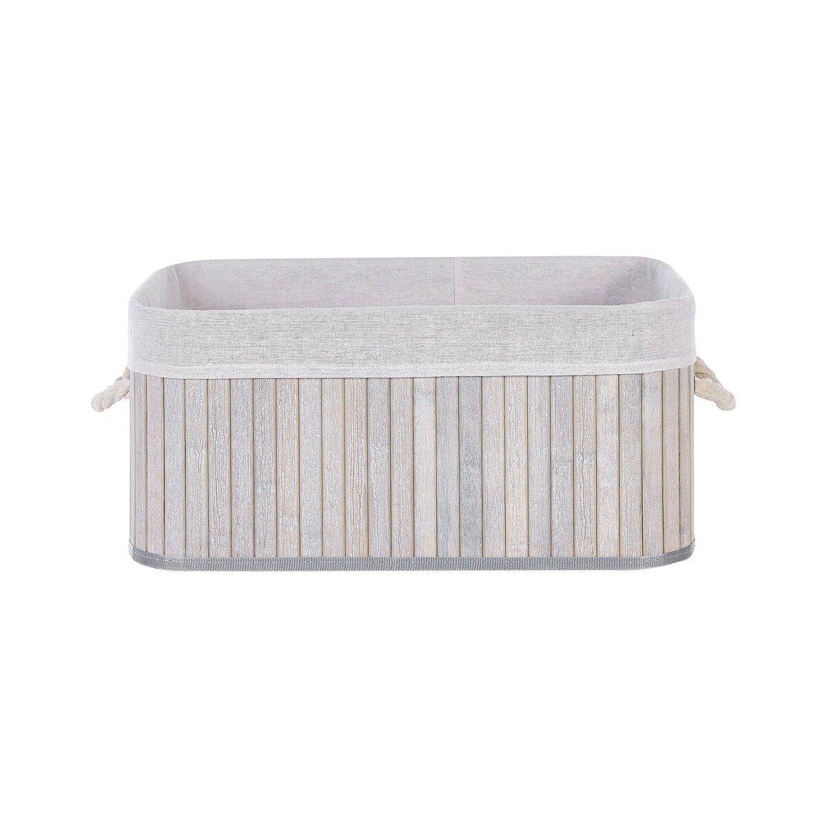 Zestaw 5 koszy bambusowych szary TALPE