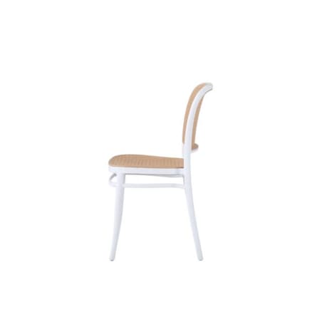 Krzesło kuchenne Wicky KH010100245 ażurowe białe ratan