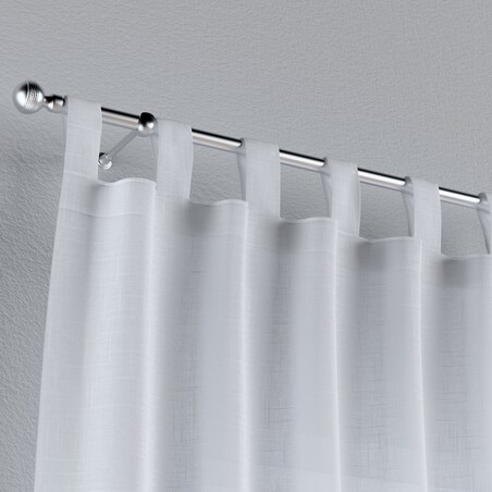 Zasłona na szelkach 1 szt. 130x245 prześwitujący biały