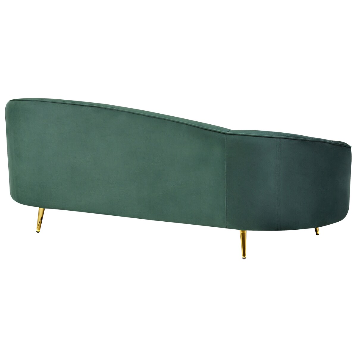 Sofa dla 2 osób SAVAR Welur Szmaragdowy