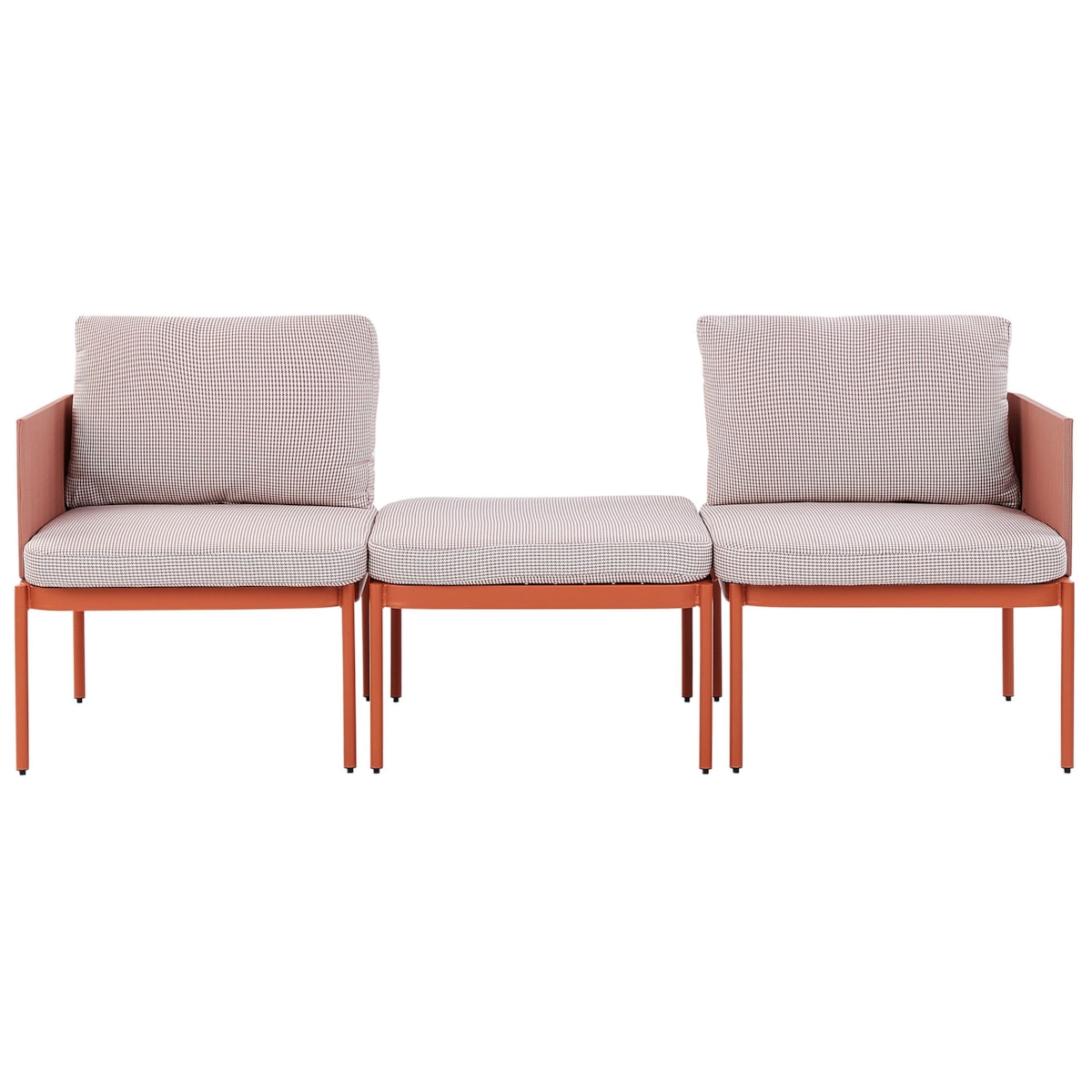 Zestaw ogrodowy dwuosobowy modułowy pomarańczowy TERRACINA