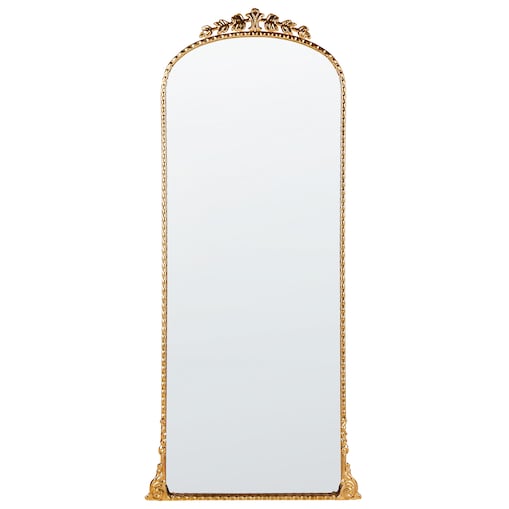 Lustro ścienne LIVRY 51 cm 114 cm Metal Złoty