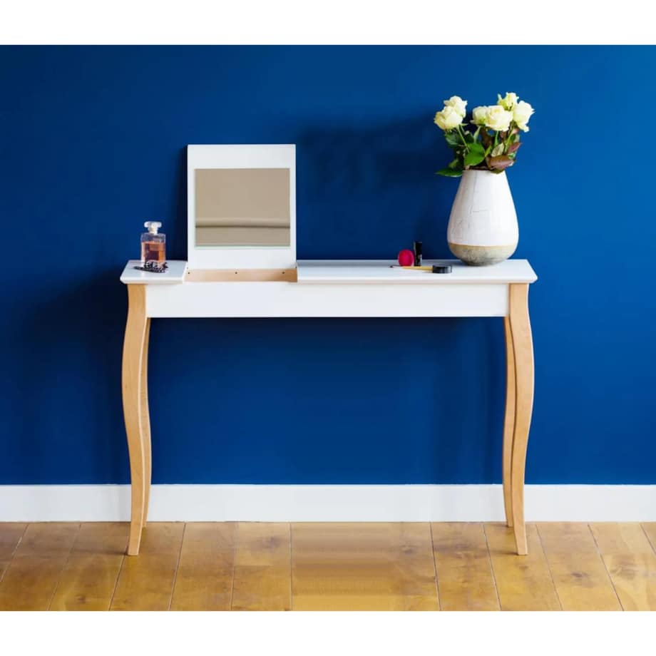 Toaletka z lustrem LILLO 105 cm biała