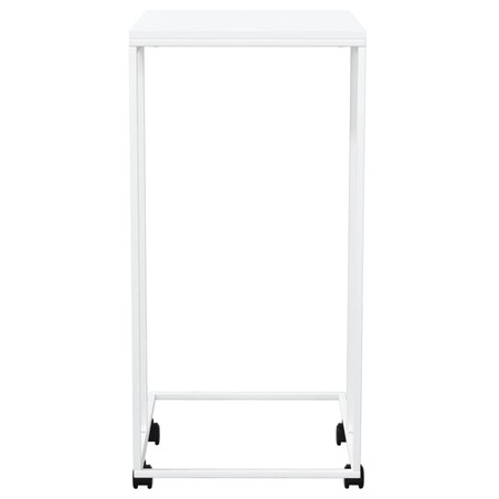 vidaXL Stolik boczny na kółkach, biały, 40x30x63,5 cm