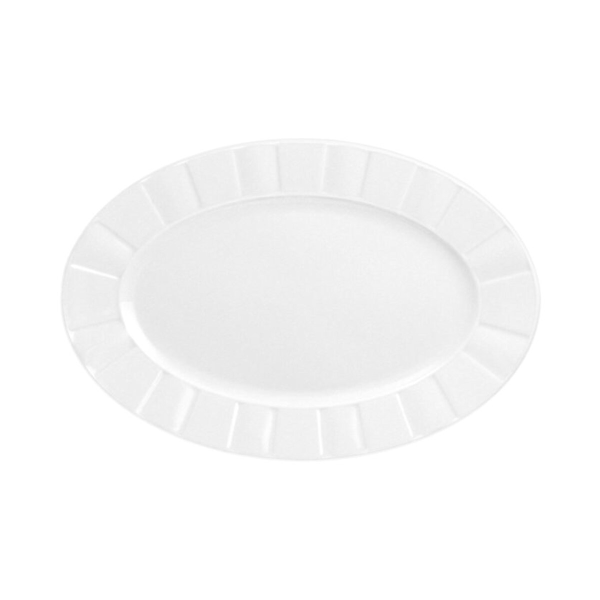 Półmisek owalny 24 cm Oktawa biała 0001