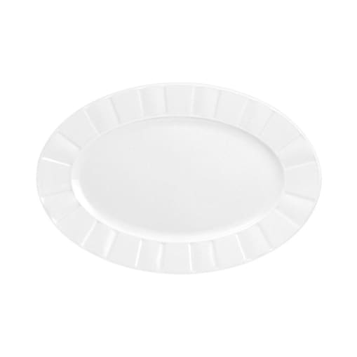 Półmisek owalny 24 cm Oktawa biała 0001