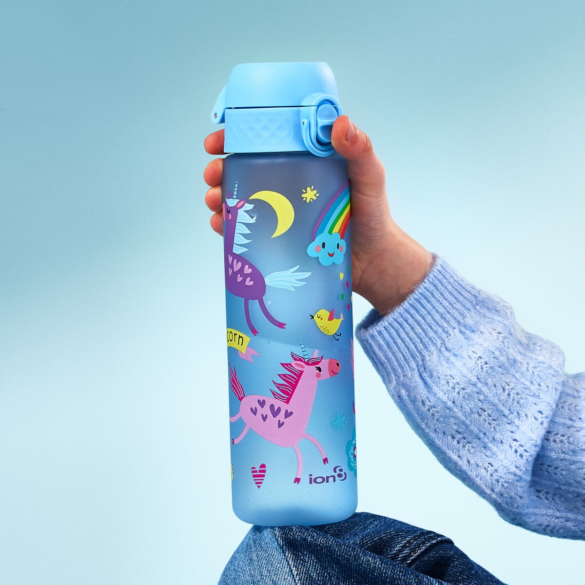 Butelka ION8 I8RF500PABUNIC Unicorns (Alaskan Blue)