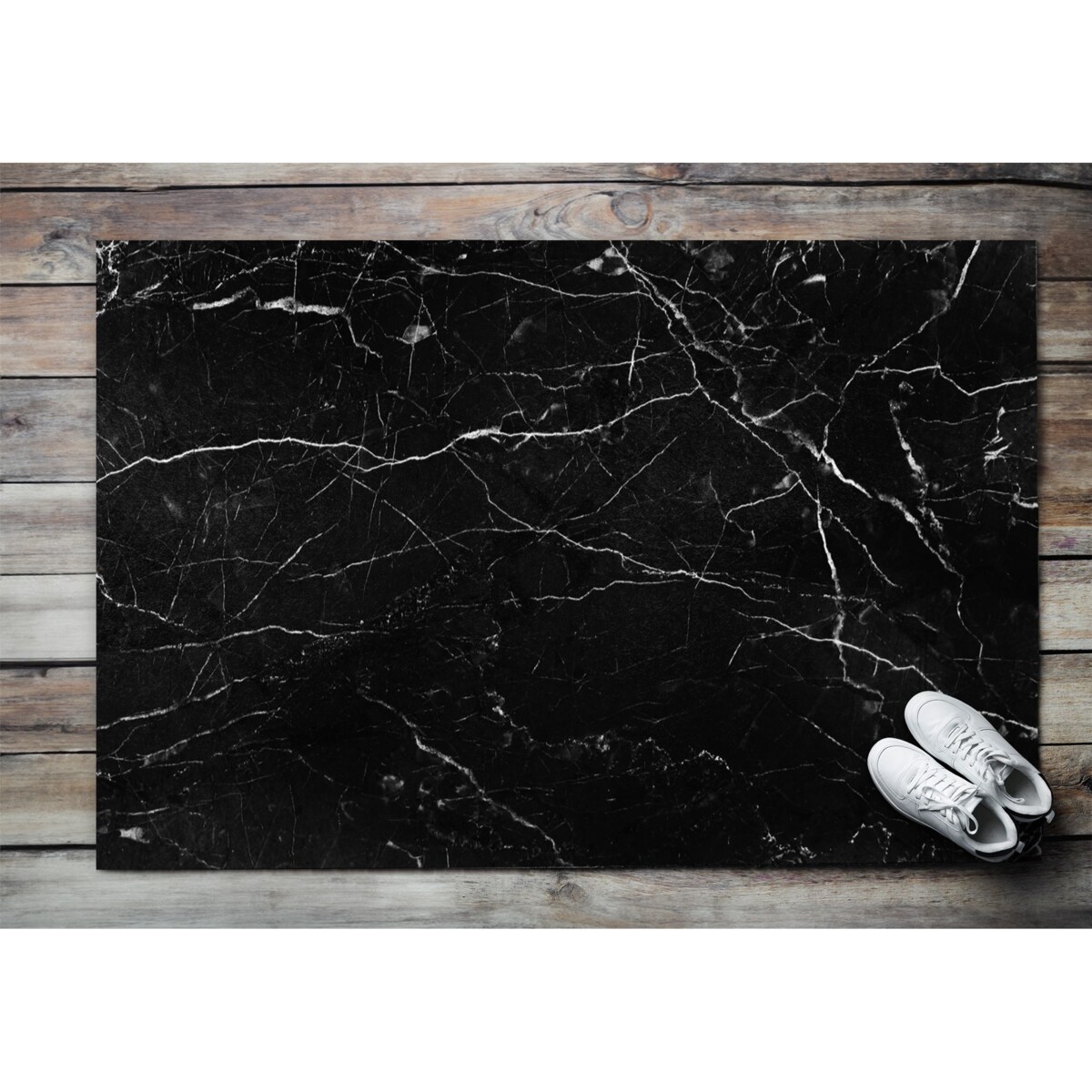 Wycieraczka zewnętrzna XXL Czarny Marmur 150x100cm
