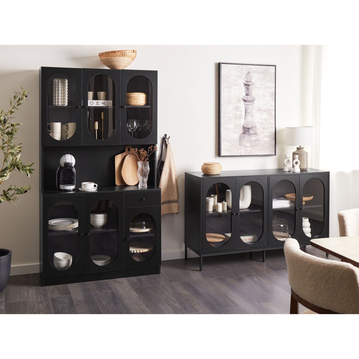 Komoda LANGFORD Drewno Czarny