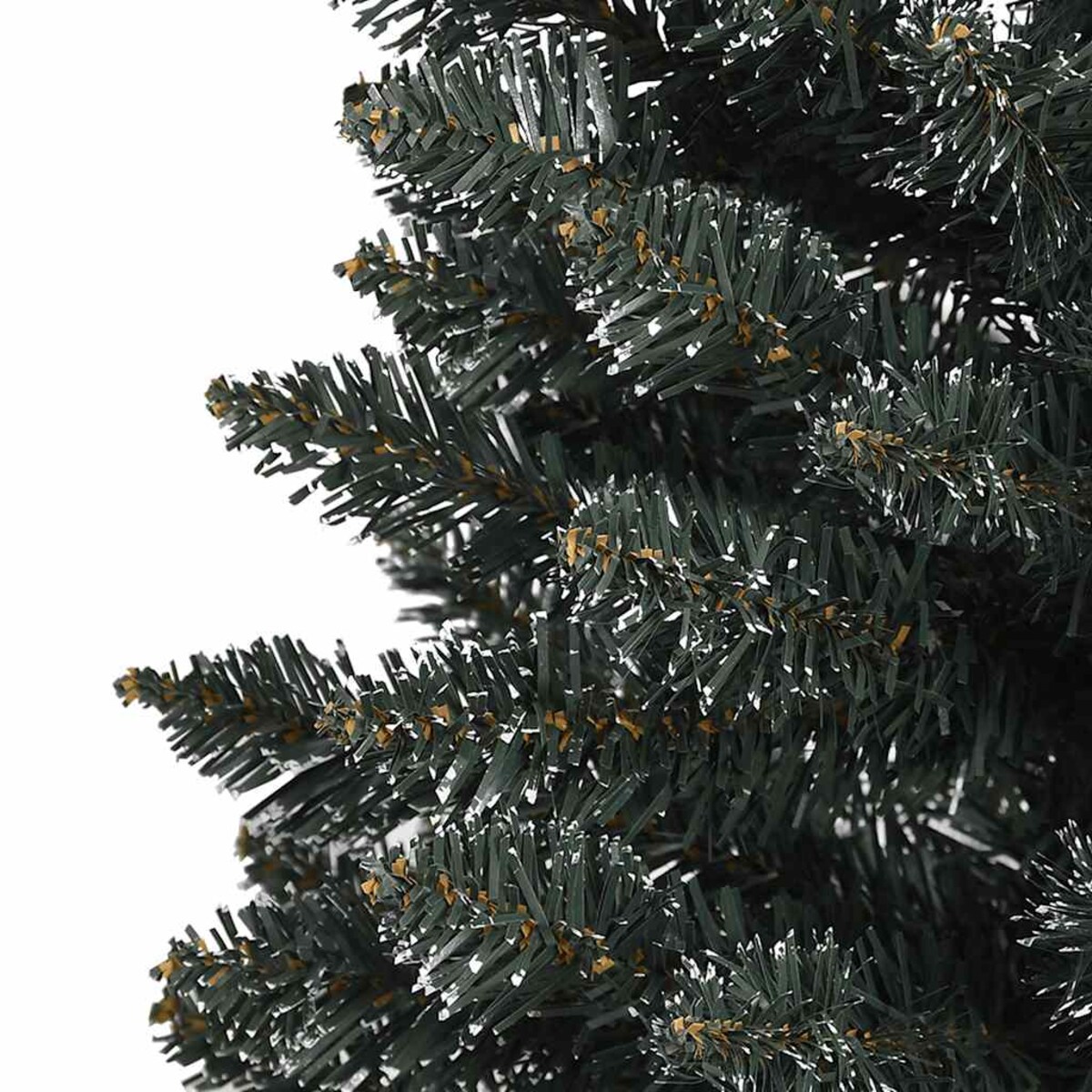 vidaXL Sztuczna, smukła choinka ze stojakiem, zielona, 150 cm, PVC