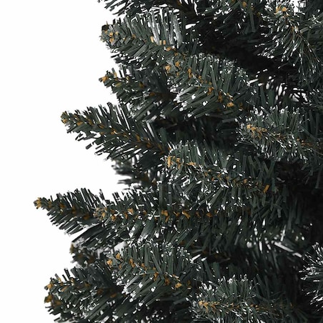 vidaXL Sztuczna, smukła choinka ze stojakiem, zielona, 150 cm, PVC