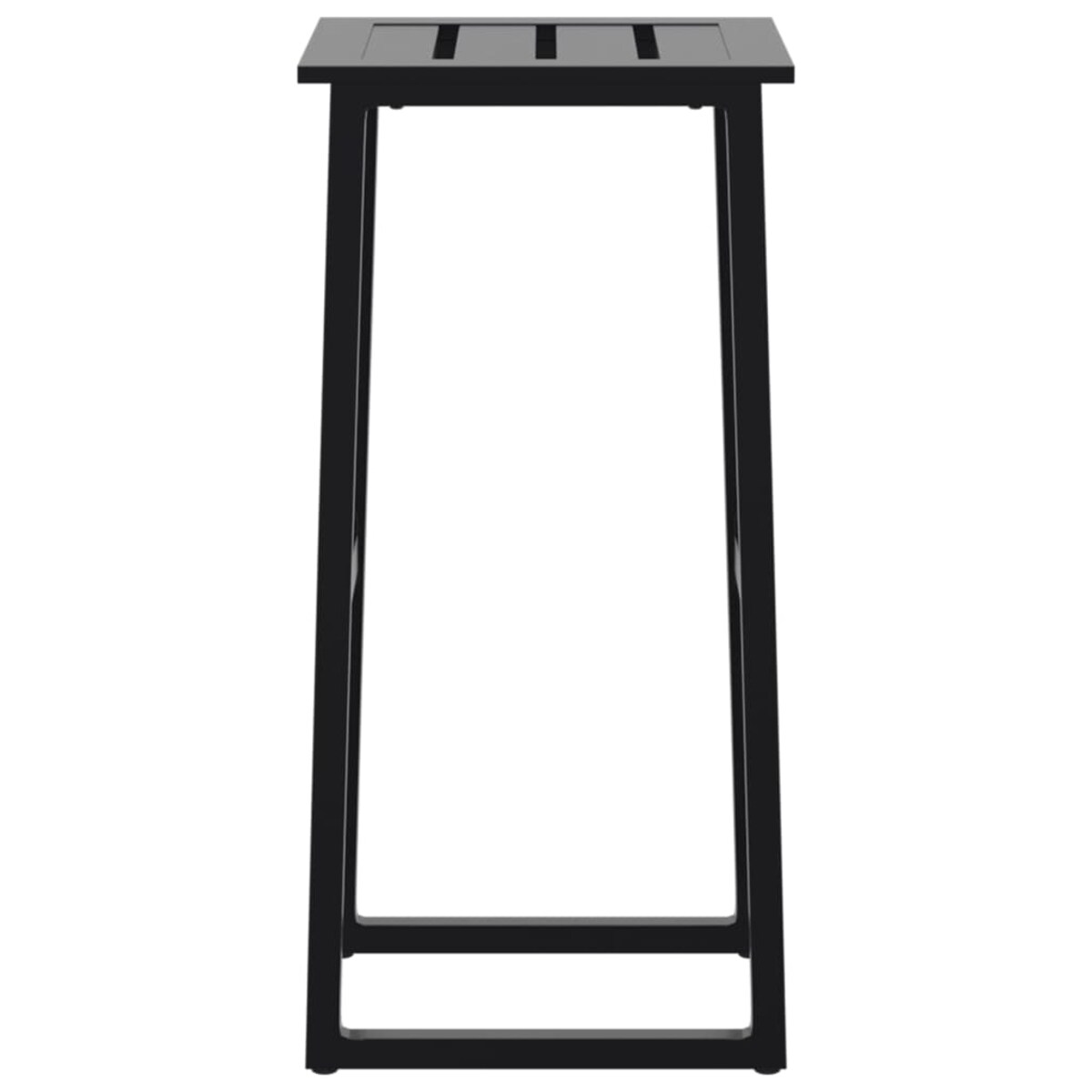 vidaXL Stołki barowe, 2 szt., czarne, 38x38x80 cm, malowana stal