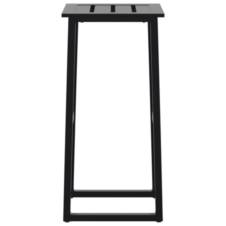 vidaXL Stołki barowe, 2 szt., czarne, 38x38x80 cm, malowana stal