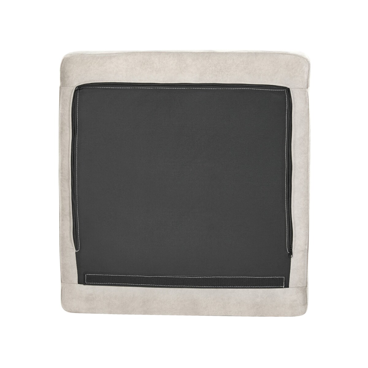 Narożnik welurowy prawostronny jasnoszary FLAM