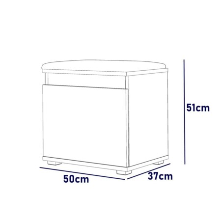 Szafka na buty z siedziskiem SINGAPUR 50 biała/zielona
