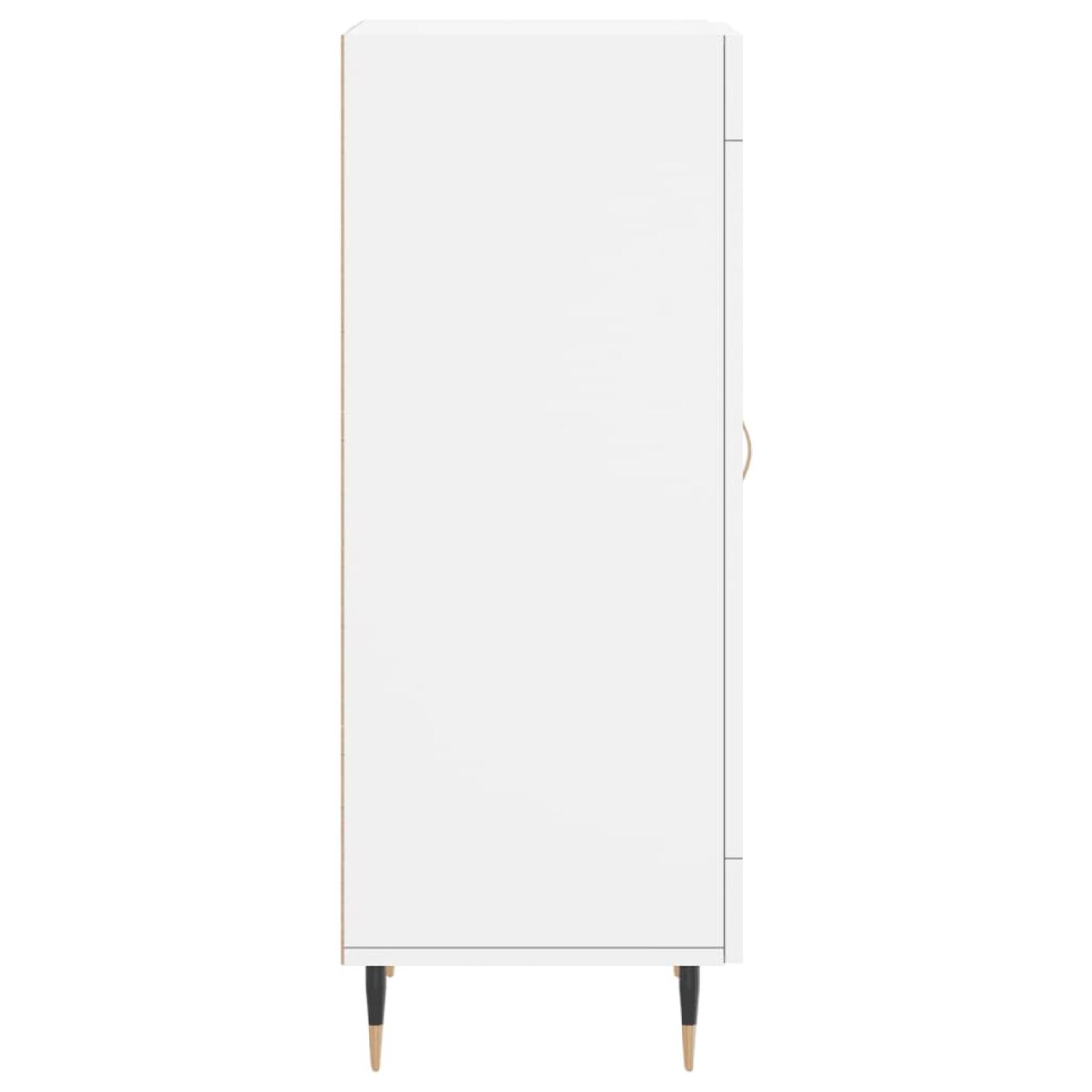 vidaXL Szafka, biała, 34,5x34x90 cm, materiał drewnopochodny