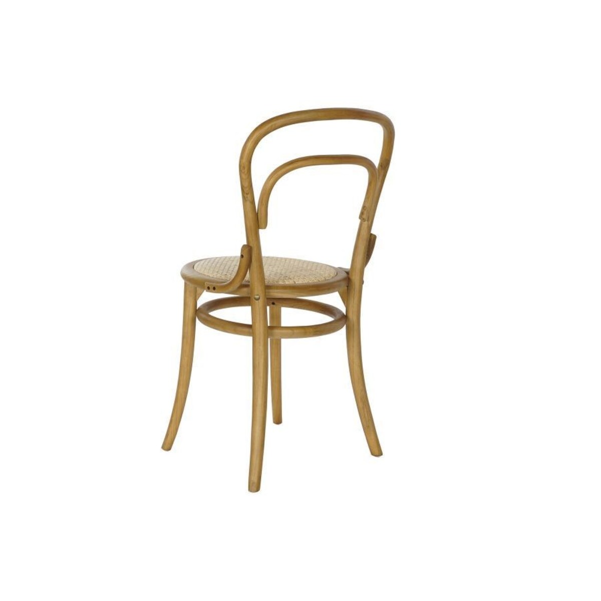 Krzesło rattanowe wiązowe NIKKI 84,5x44x45 cm brązowe