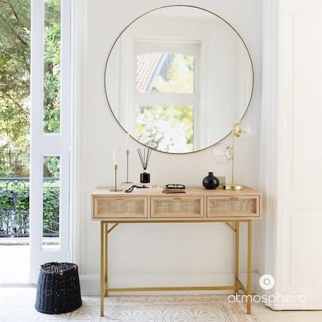 Lampa stołowa złote kule COL, wys. 48 cm