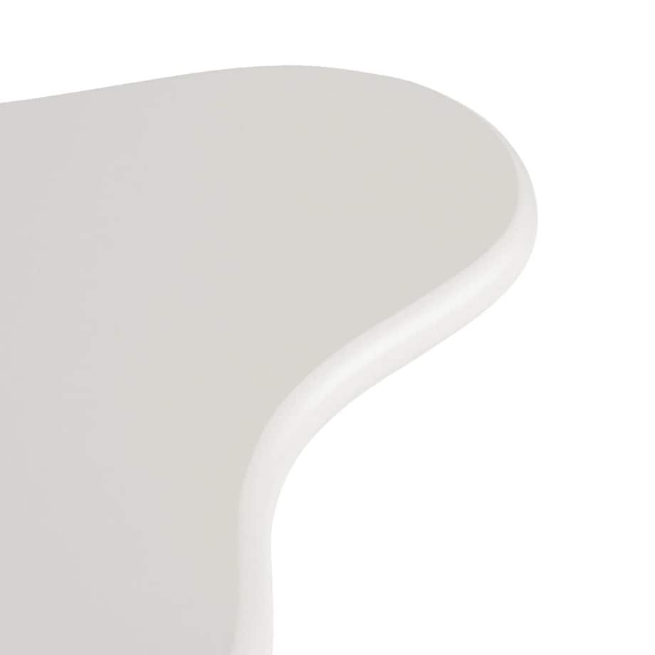 Stolik Kawowy Okrągły Mały Ława Do Salonu Pokoju Owalny Biały PASCAL 60cm
