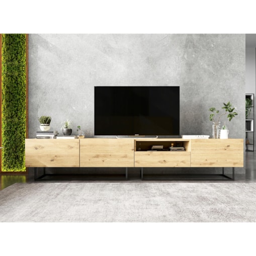 Szafka RTV Loft Dąb Artisan MAT Komoda RTV Loft Szuflada 240 cm