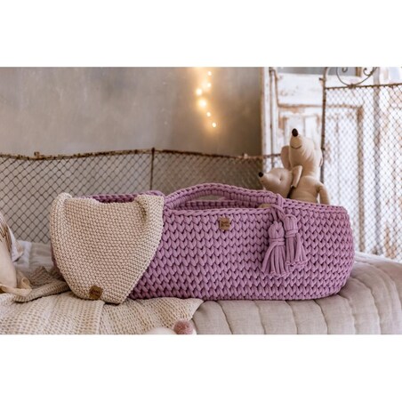 Kosz Mojżesza Happy Moses - Brudny Róż