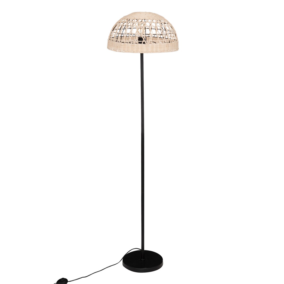 Lampa podłogowa RORY z plecionym abażurem, Ø 40 x 150,5 cm