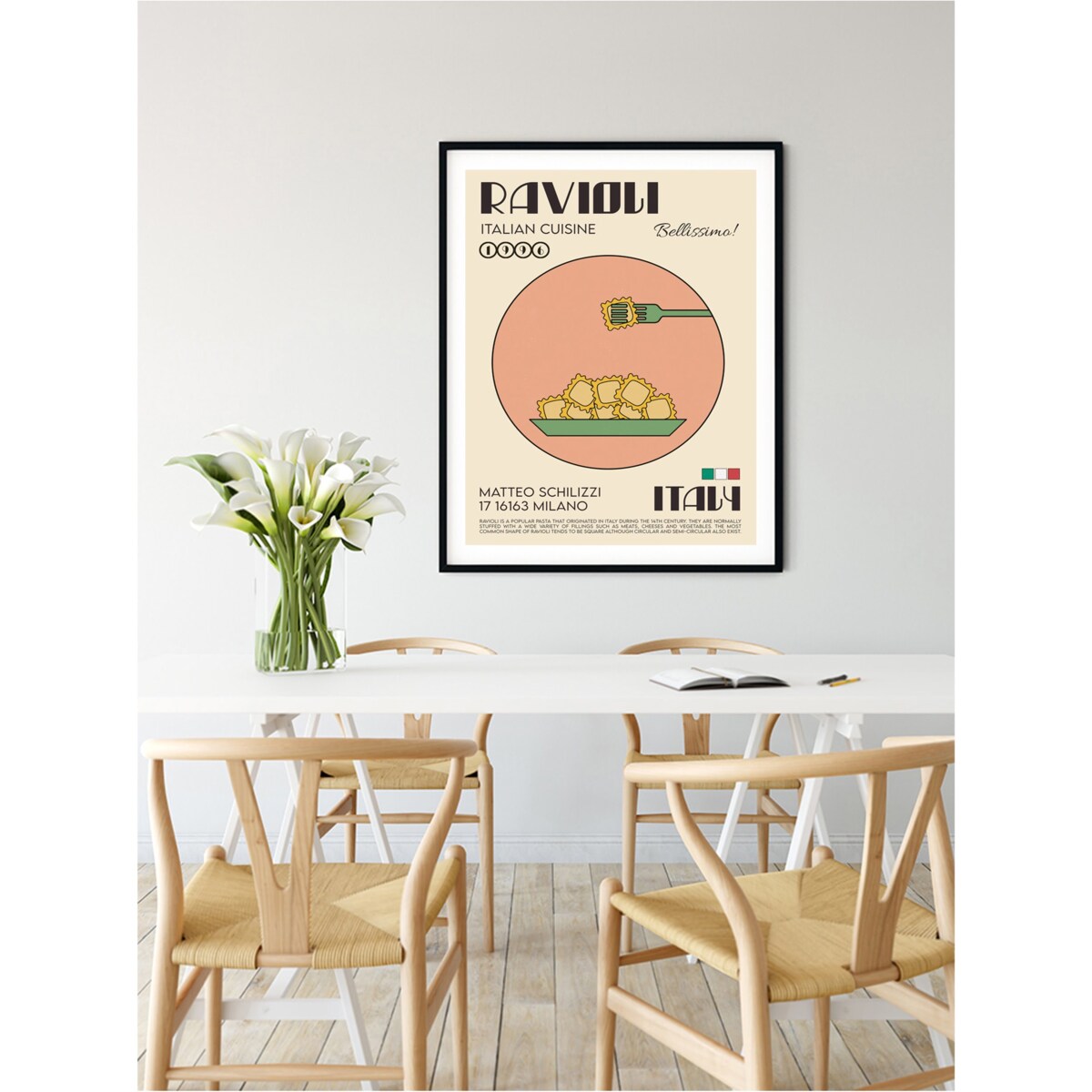 Poster Story, Plakat, Obraz - Ravioli, wymiary 60 x 84 cm