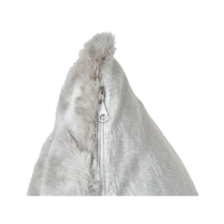 2 poduszki dekoracyjne włochacze 45 x 45 cm szare MACODES