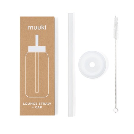 MUUKI słomka do butelki 720 ml, Clear
