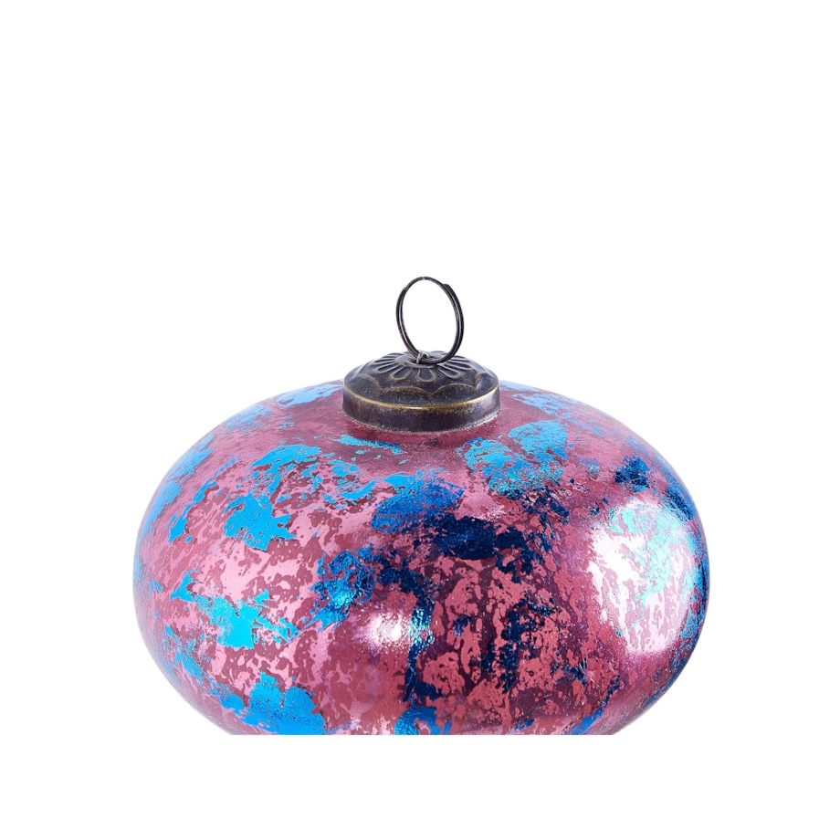 Zestaw 6 bombek szklanych różowy ASTRALE