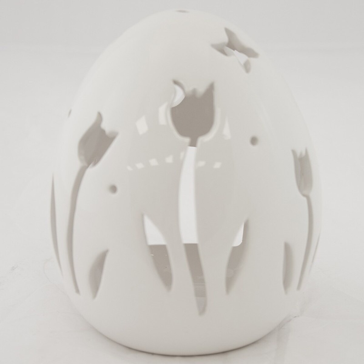 Ceramiczne jajko - tea-light 20x16,5x16,5 cm