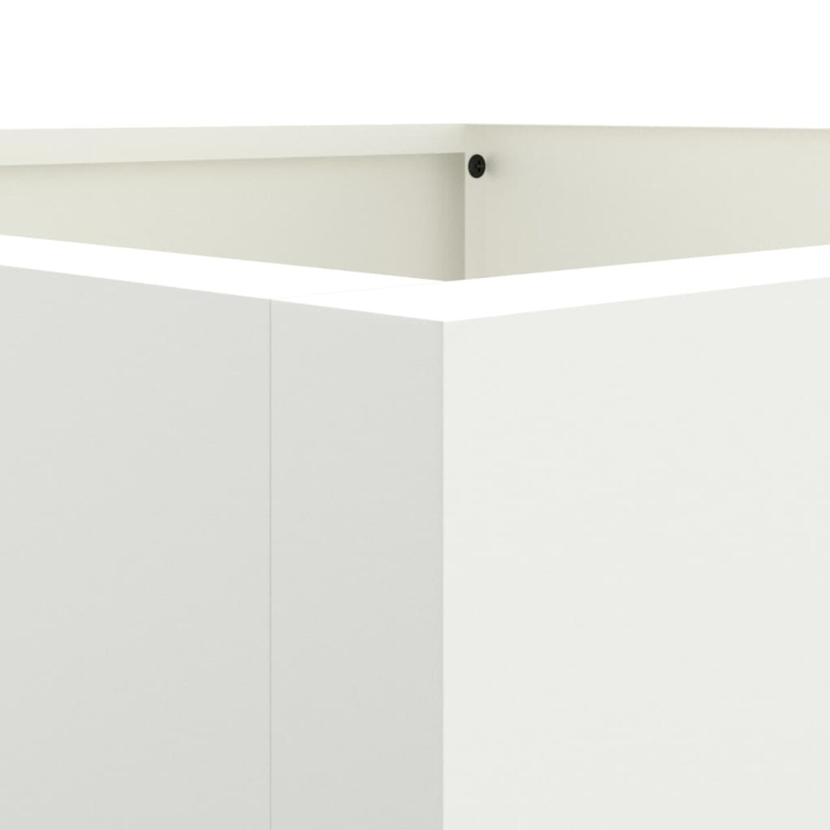 vidaXL Donica, biała, 42x38x75 cm, stal