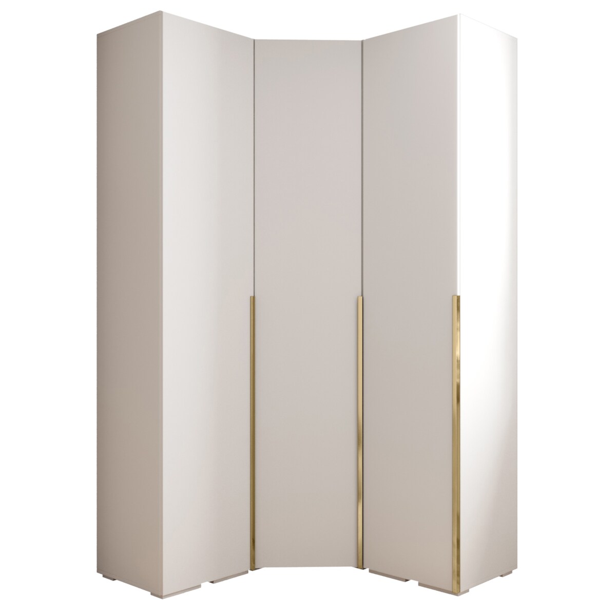 Garderoba wysoka do przedpokoju INOVA 1 Z4 biały+złoty