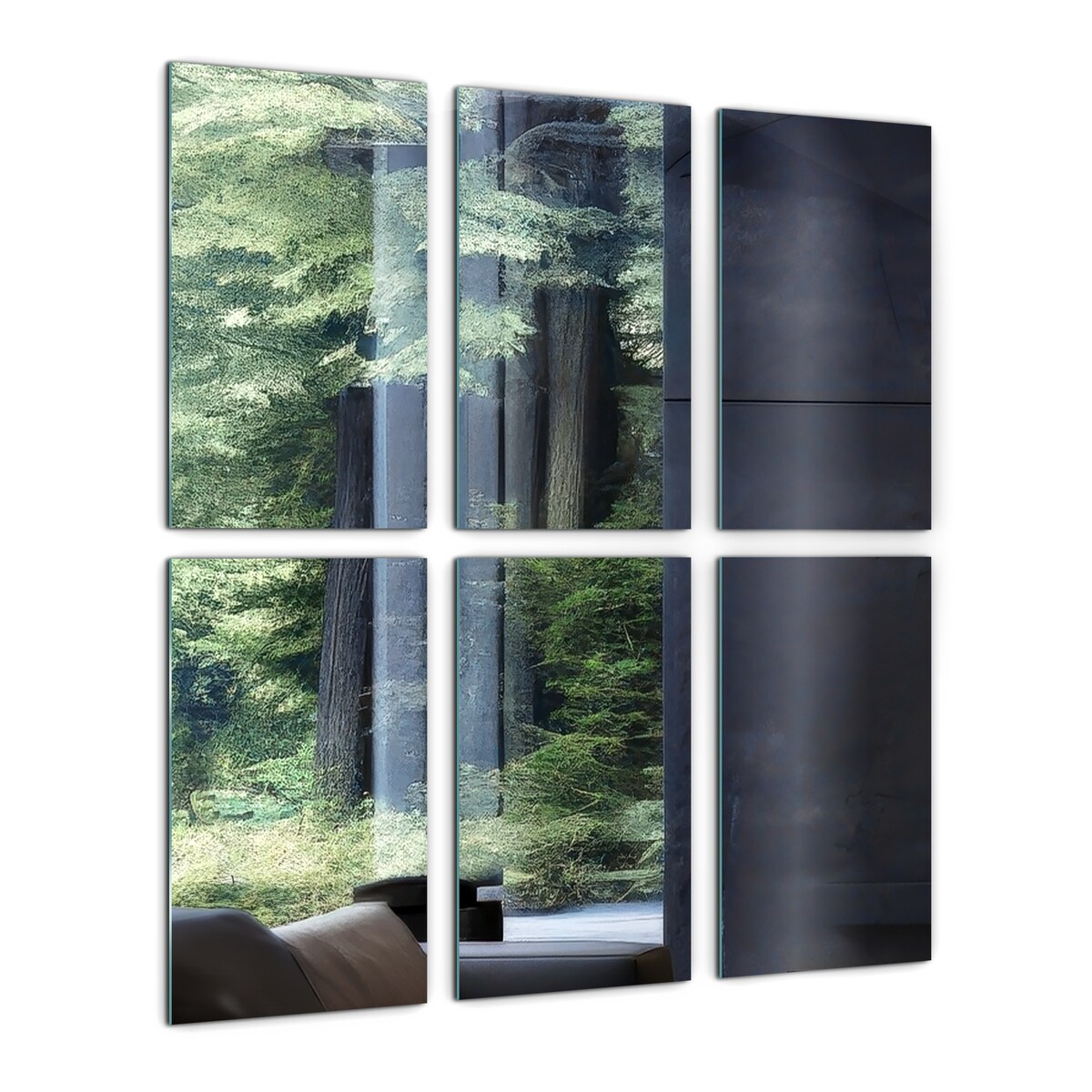 Płytki lustrzane 6 szt. 30x20 cm