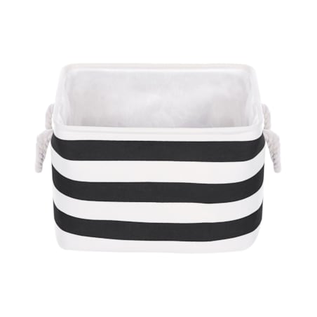 Zestaw 3 koszy tekstylnych czarno-biały DARQAB