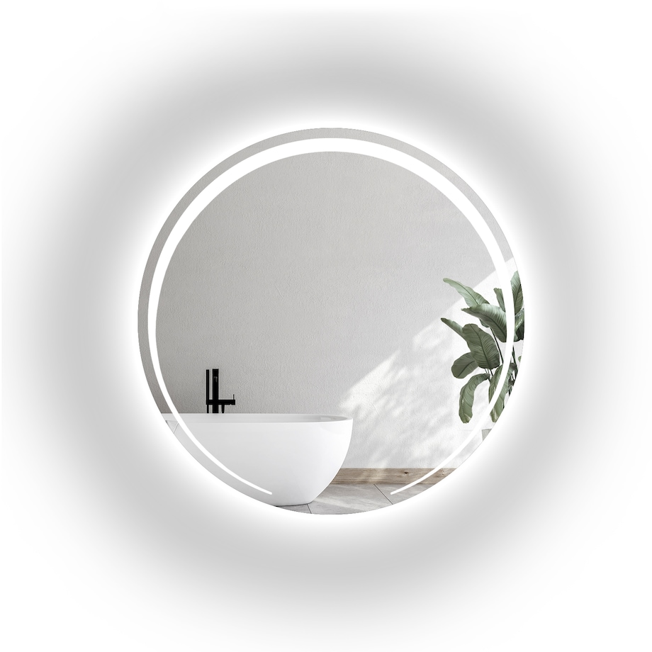 Lustro okrągłe łazienkowe z podświetleniem - NELA LED