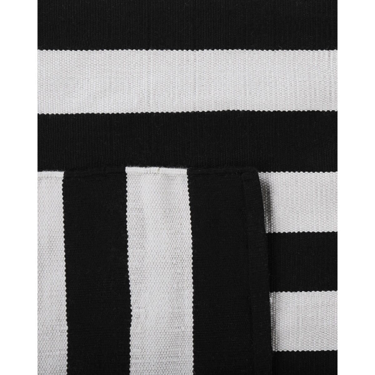 Dywan zewnętrzny TAVAS Czarny/ biały 80 x 150 cm